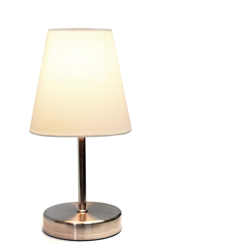 Metal Table Lamp, White