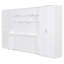 Lit escamotable double sur double avec lève-personne hydraulique et conception de bureau-619827163
