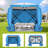 10x10ft Camping Gazebo Screen Tent, 5 Sided Pop-up Canopy Shelter with Mesh Windows-105156977