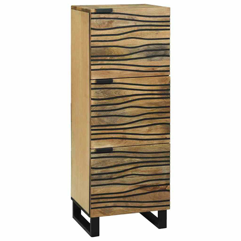 40cm Solid Wood Sideboard, Brown