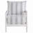 Upholstered Stripe Accent Chair