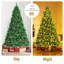 Arbre de Noël régulier en PVC artificiel vert-1449137198
