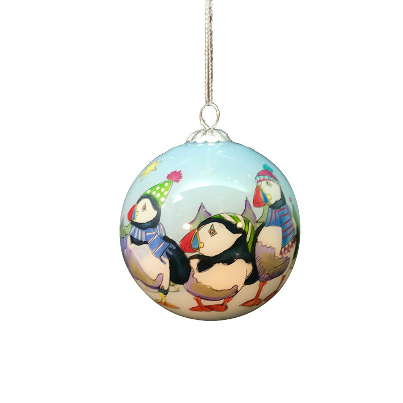 8cm Glass Animals Bauble