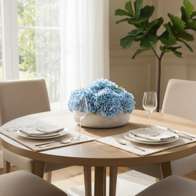 Cultivated Interiors Realtouch Hydrangea, Bleu