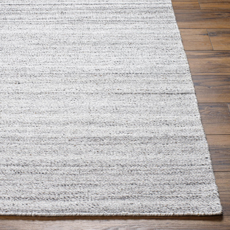 Abstract Area Rug in Gray, Rectangle 2' x 3'