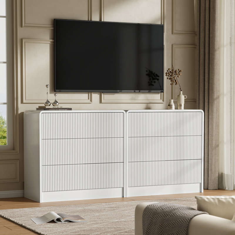 31.5" W 3 - Drawer Dresser, White
