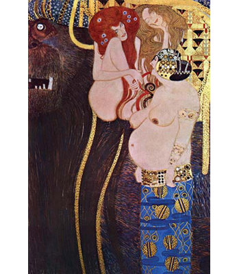 «The Beethoven Frieze» par Gustav Klimt, reproduction d'art