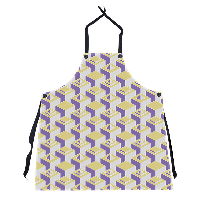 Tablier de gratte-ciels, Jaune / Mauve