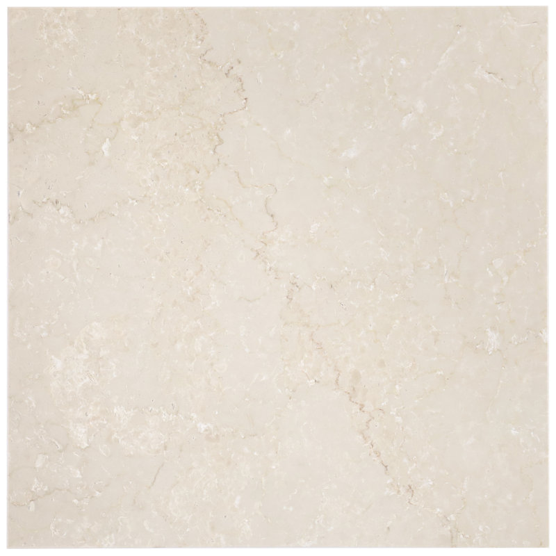 Botticino Extra Light 18x18 Honed Marble Tile, Polished Beige