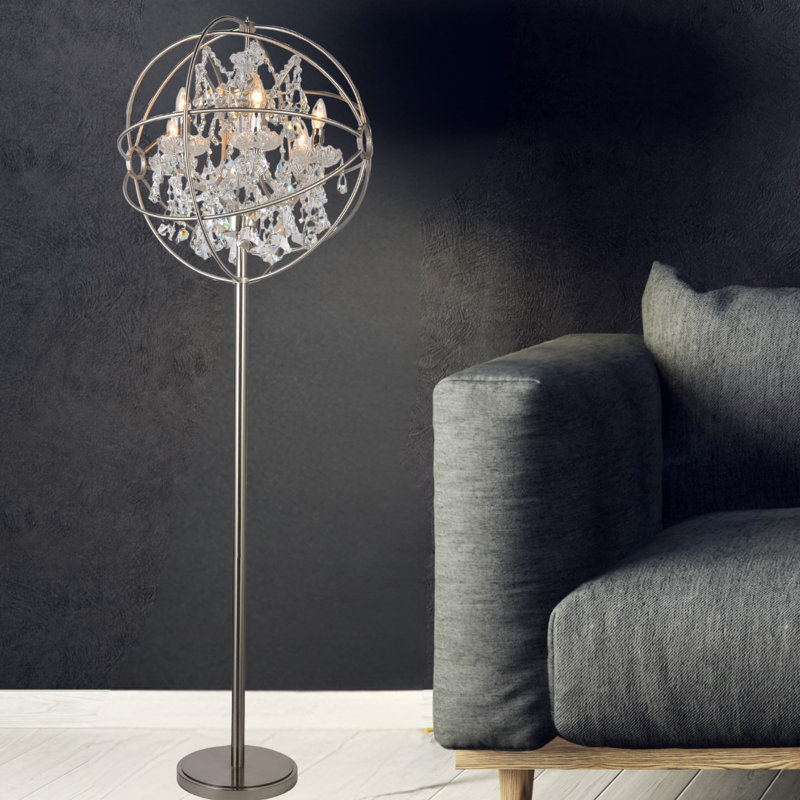 Modern 6-Lights Orbit Floor Lamp 24 Inches In French, Bronzed