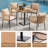 Outdoor Square Patio Bistro Dining Table