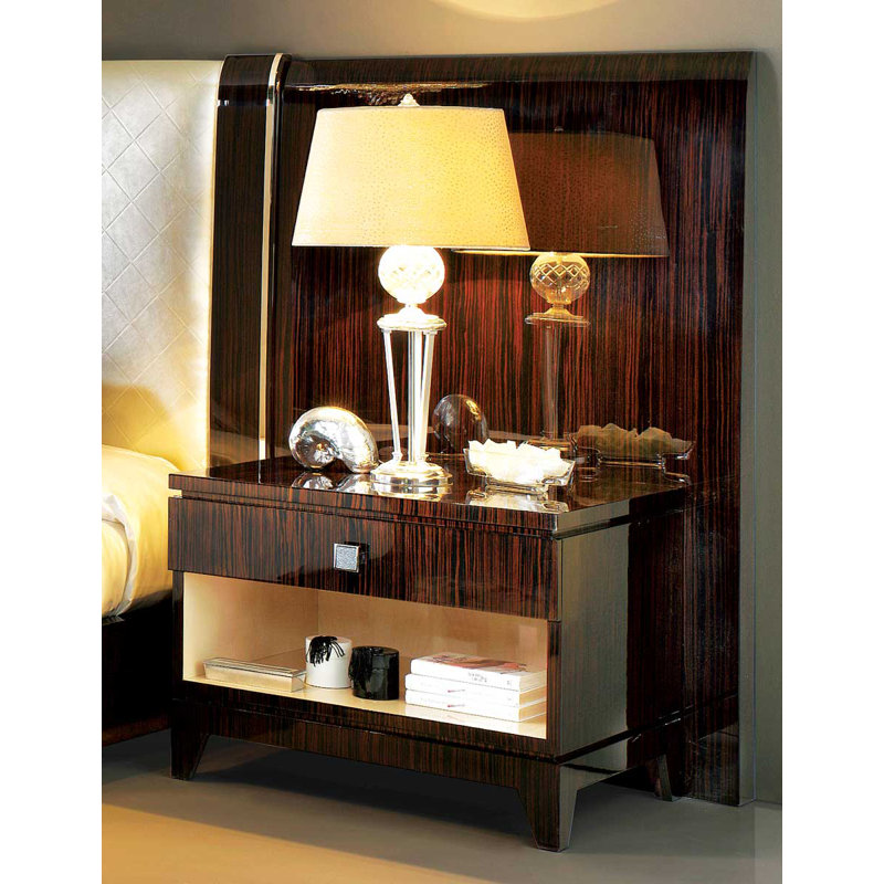 Makassar 1 - Drawer Nightstand in Brown