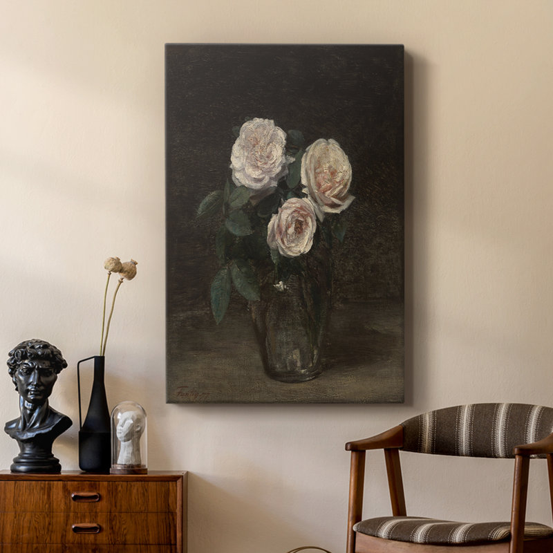 Impression florale rétro CXVII - galerie Cavas sur mesure, H 12 po x l 8 po