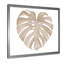«Ivory Pastel Monstera Heart Shaped Tropical Leaf», reproduction de cadre photo sur toile-59637718-59637717