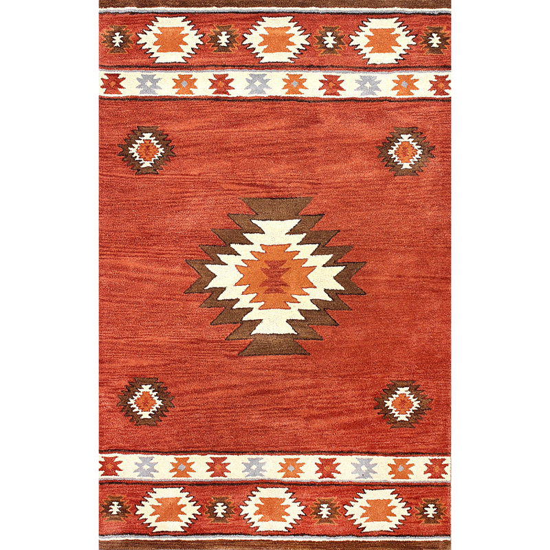Saphirra Wool Southwestern Indoor Rug, Rectangle 8'6" x 11'6"