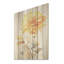 Nature morte bouquet de souci pêche - art mural en bois de souci sur bois de pin naturel-537726728