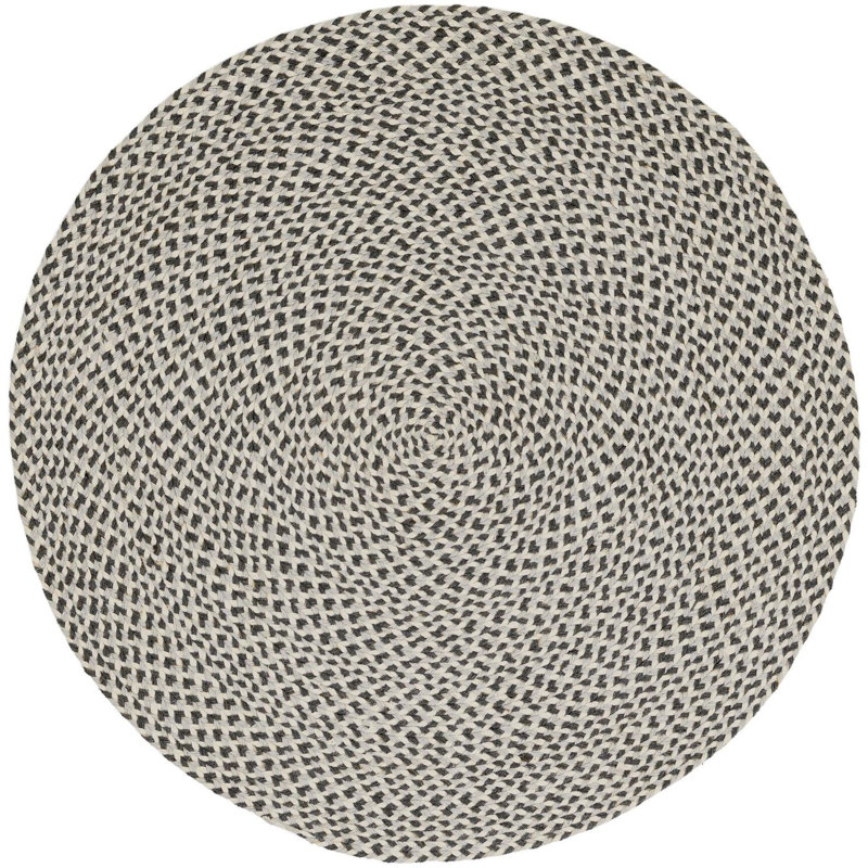 Contemporary Aideen Area Rug Gray, Round 3'1"