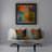 Abstract Reversible Throw Pillow-993386714