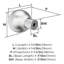 Coble  (29mm) Diameter  Cabinet Knob-111952274