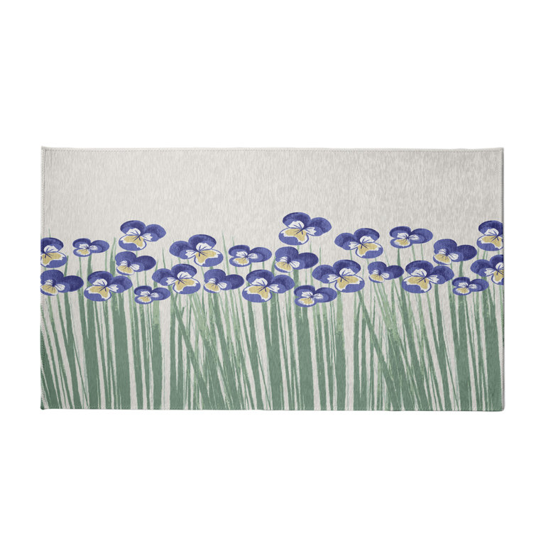 Alvordton Chenille Floral Indoor Rug