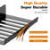 Towel Racks Wall Mounted For Rolled Towels, Single 3 Bar Towel Storage For Bathroom   