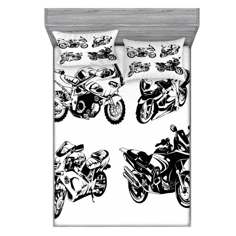 Microfiber Sheet Set, Full Sheet Set with Fitted Sheet