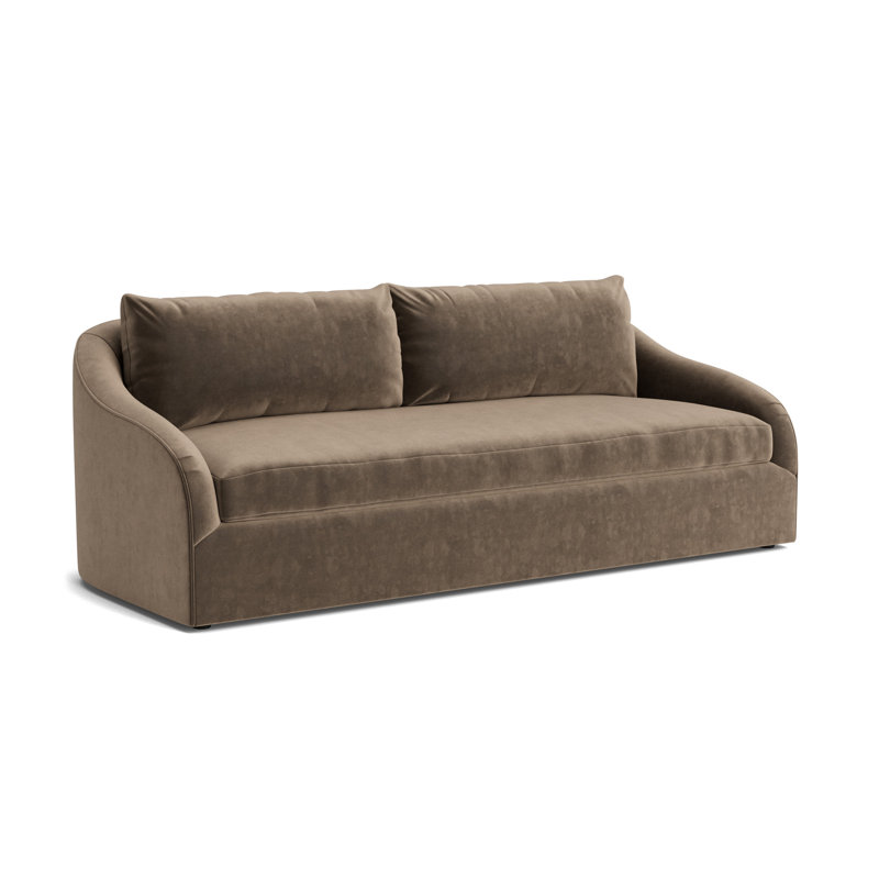 Laurel 100 Sofa, Performance Velvet - Otter