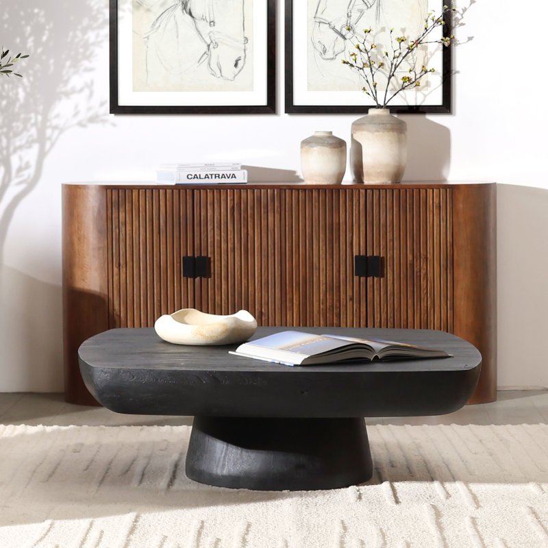 Darin Single Coffee Table, Black