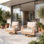 Ensemble de 2 chaises pivotantes Dorota