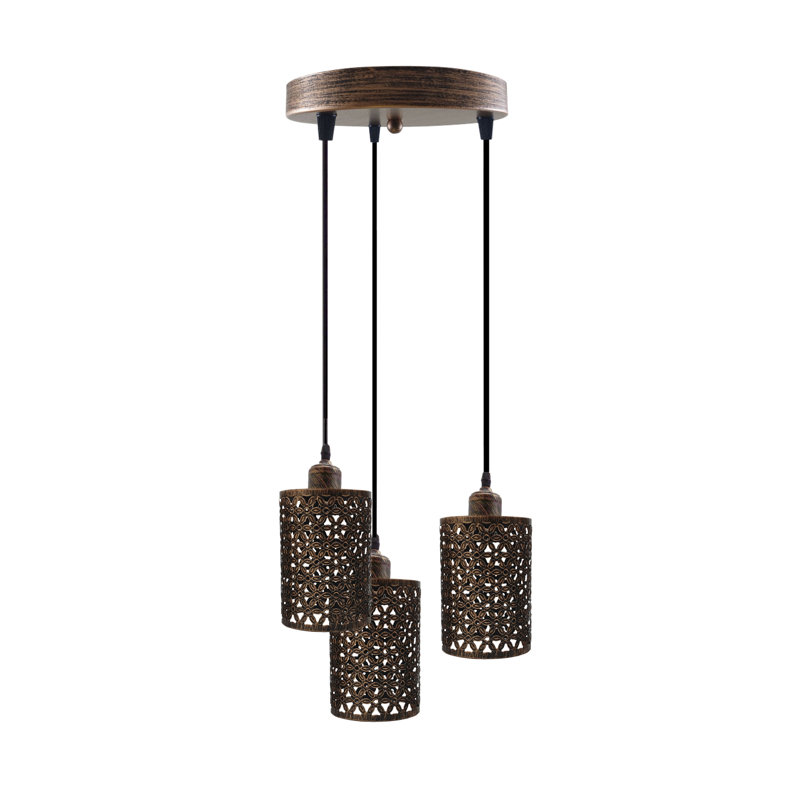 Renwick 3 - Light Cluster Pendant, Brushed Copper
