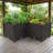 Weather-Resistant Raised Planter Boxes - Extra Deep Self-Watering Bed For Patio & Terrace Gardens-58493178