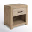 Roux Single Drawer Pine Wood Nightstand