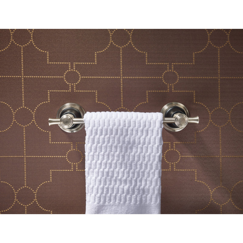 Rook® Mini Towel Bar, Luxe Nickel/Matte Black
