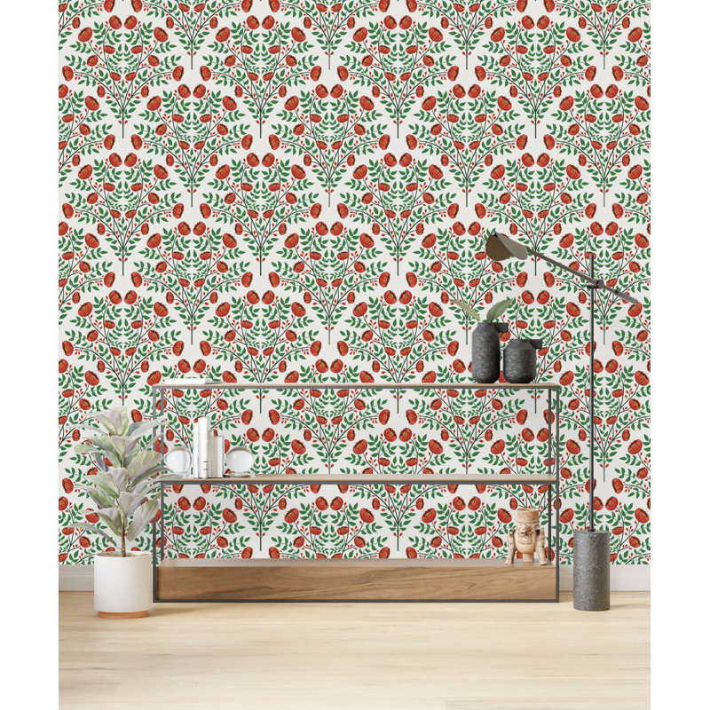 Floral Tile, 2.08' W x 10.42' L