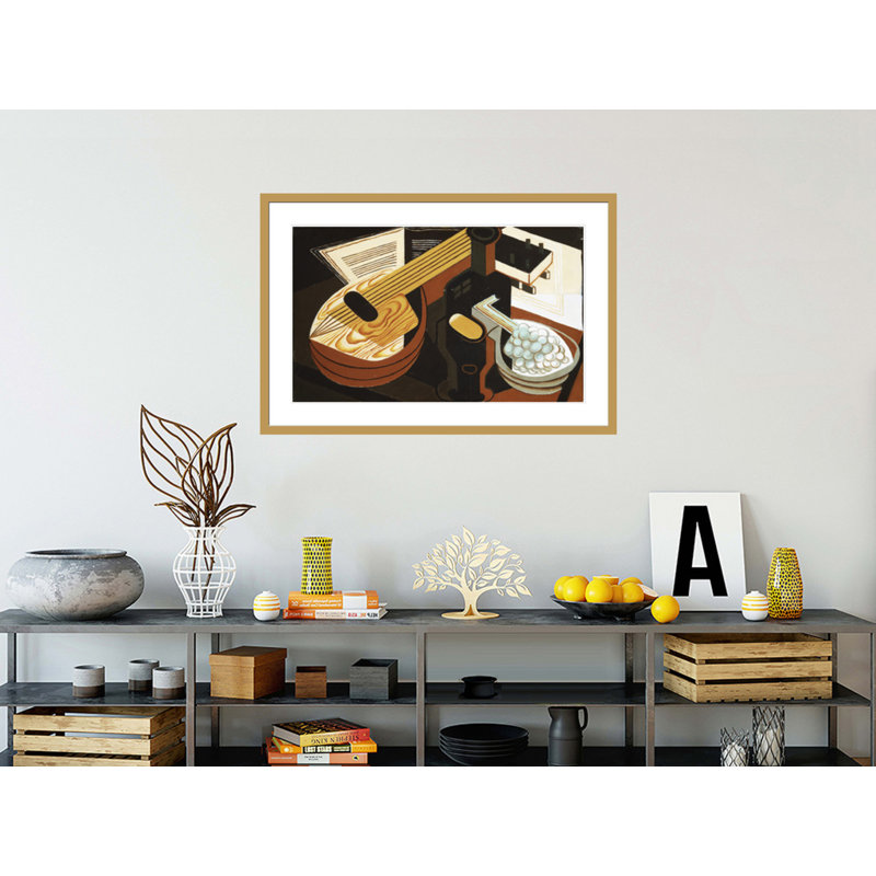 La mandoline par Juan Gris, H 27,96 po x l 41,5 po