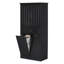 Armoire de rangement pour salle de bain avec deux paniers à linge, armoire de rangement avec portes et tiroir pour la maison, noir-1162852406