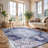 Koressa Oriental Blue Machine Washable Area Rug-9517372