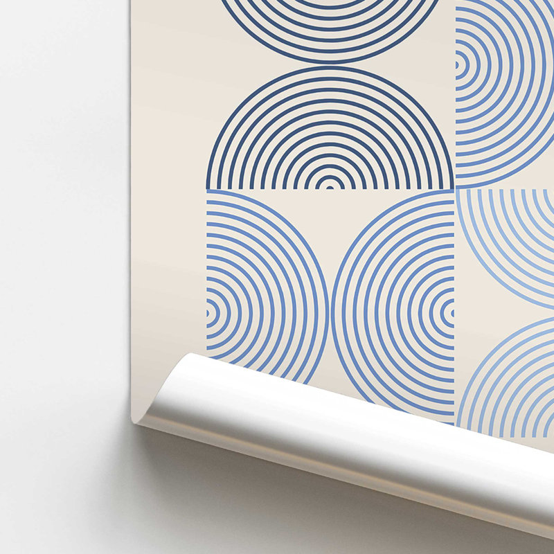Blue Bauhaus Composition, affiche I dans un cadre, H 20 po x l 16 po x P 0,1 po, Impression sans cadre, Ne s’applique pas