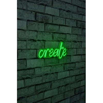 Bande d'éclairage flexible DEL néon, vert, 13,8 x 5,9 x 0,8 pouces | Étanche IP67, gabarit en mousse de PVC, 12V DC, 8W-10W / m | Système de suspension murale intégré | Parfait pour la décoration intérieure, les fêtes et les événements