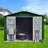 Metal Garden Sheds 8Ft X 10Ft Outdoor Storage Sheds-121499136