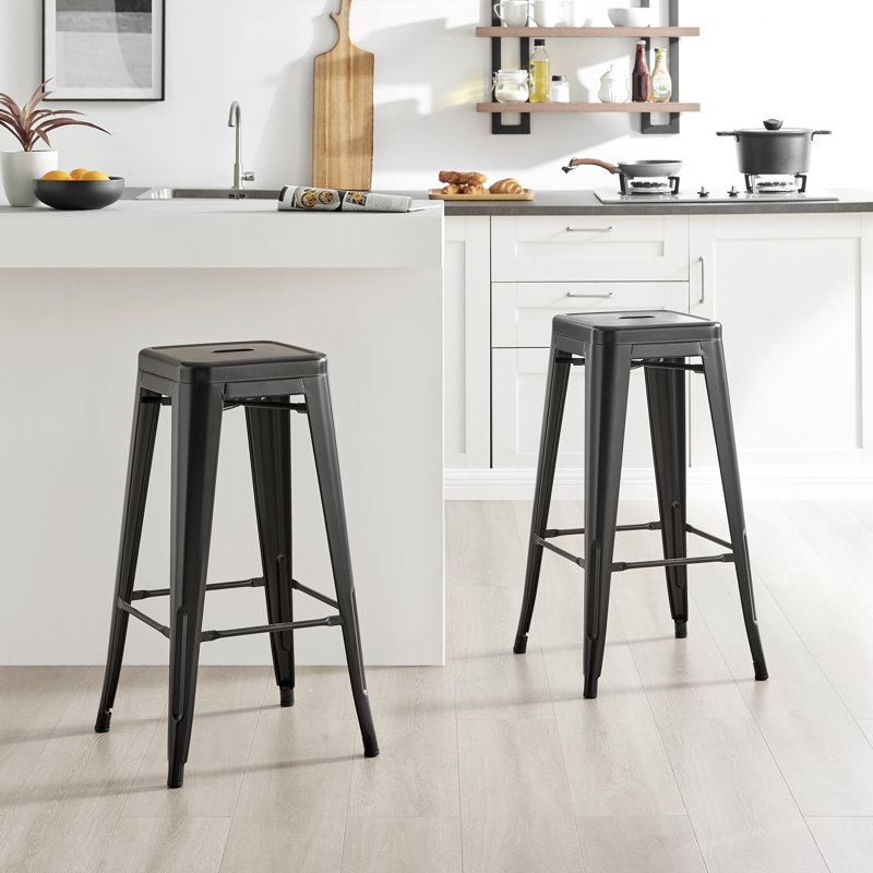 Tabouret de bar Honora, Noir