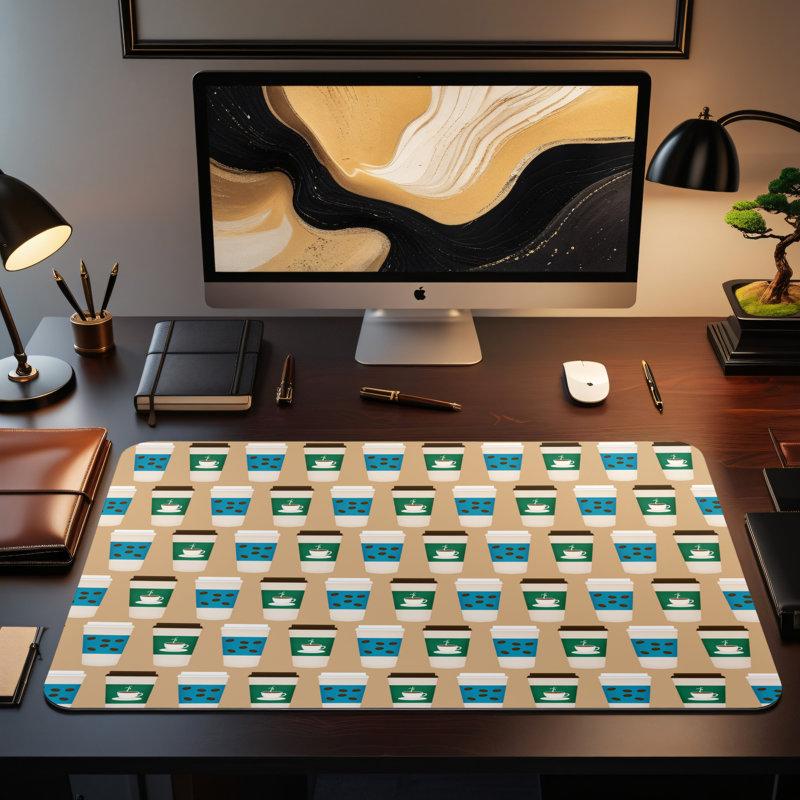 Polyester Desk Pad, 14.4x12.1
