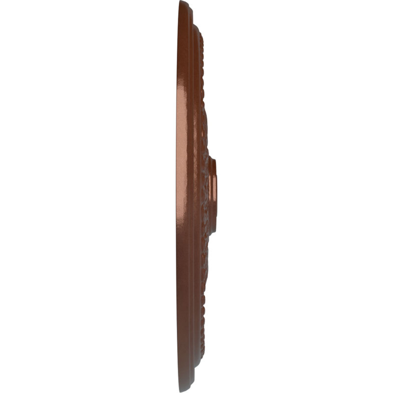 Médaillon de plafond de 27 po x 2 1/2 po Brunswick (convient aux auvents jusqu'à 4 1/2 po), Pièce de cuivre