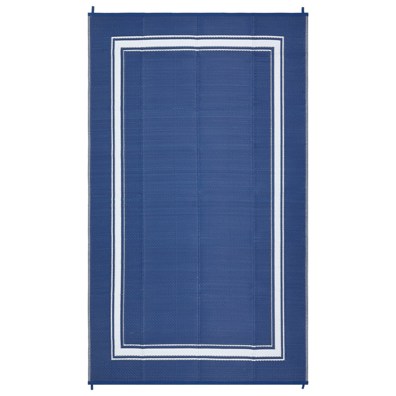 Outdoor Furniture Reversible Outdoor Area Rug Waterproof Plastic Patio Carpet UV & Weather Resistant Easy to Clean Modern Deck Ma