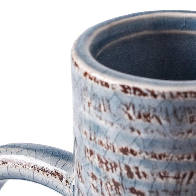 Vases rustiques pour fleurs, vase en céramique, Bleu