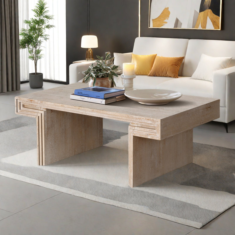 Table basse American Vintage, Naturel antique
