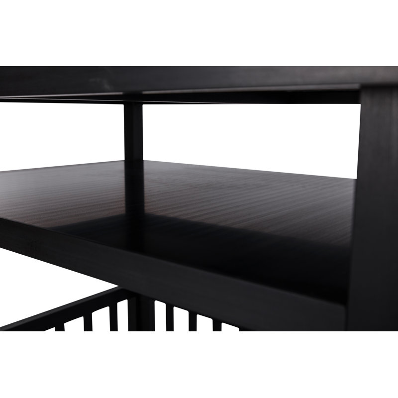 Table de chevet avec lit pour chien Sherie en ECOFLEXᴹᴰ New Age Petᴹᴰ, Espresso