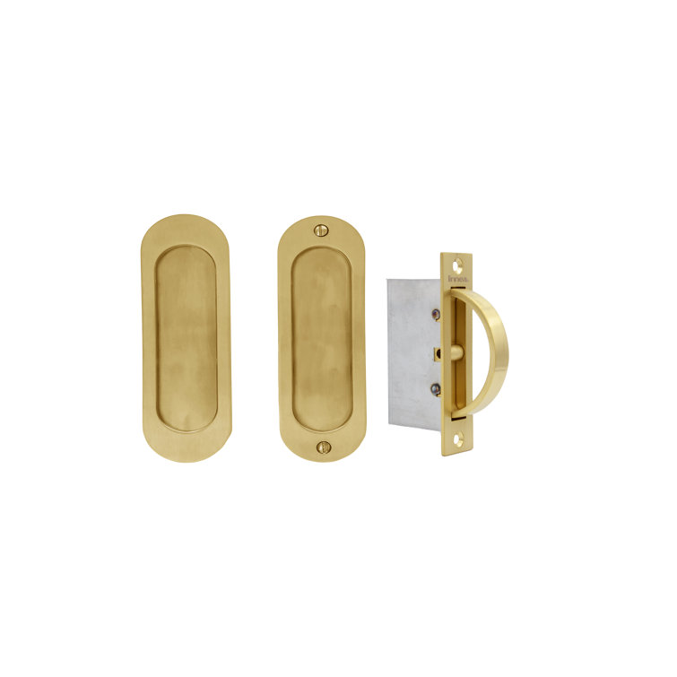 Pocket Door Hardware Passage Set with Edge Pull