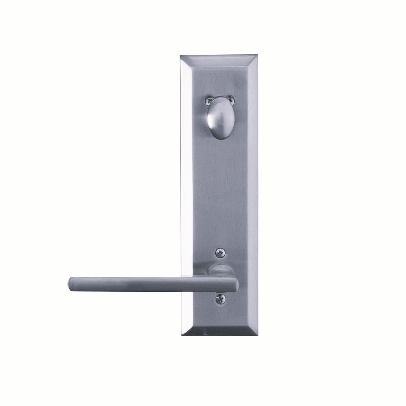 Handle With Lever And Deadbolt, Satin Nickel, Right