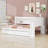 Multifunctional Daybed with Shelves, and Two Drawers-1619738925